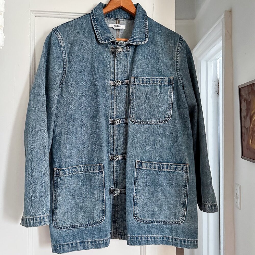 RE/DONE 70s front knot denim jacket